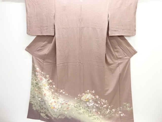 JAPANESE KIMONO / IRO-TOMESODE / YUZEN / CRANES